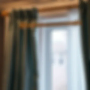 Stylish curtain rods enhancing window decor