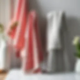 An Exploration of Pink and Gray Hand Towels in Home Decor Introduction