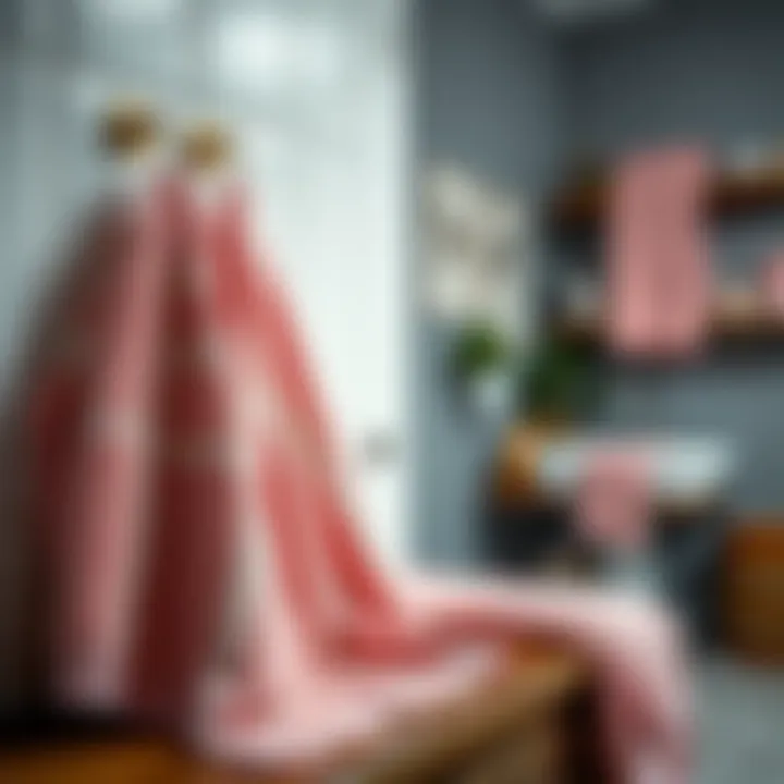Notable An Exploration of Pink and Gray Hand Towels in Home Decor Notable An Exploration of Pink and Gray Hand Towels in Home Decor