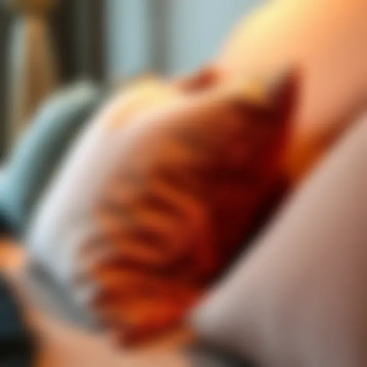 Luxurious Fabric Sofa Pillows Close-up of luxurious fabric sofa pillows showcasing texture and color