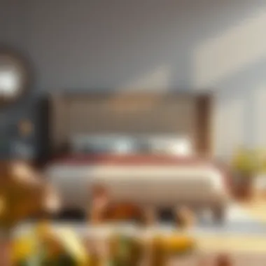 Ultimate Comfort: Upholstered Bed Frame Luxurious upholstered bed frame with plush headboard