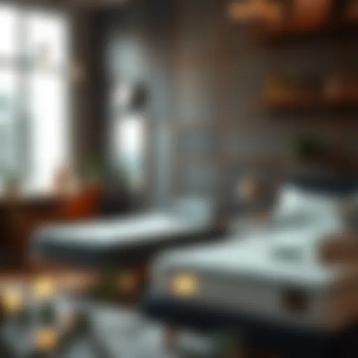 A cozy bedroom highlighting a mattress selection