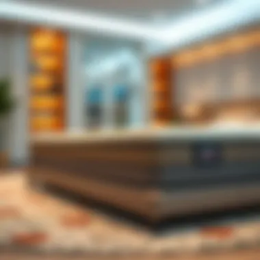 Hybrid mattress combining foam and springs