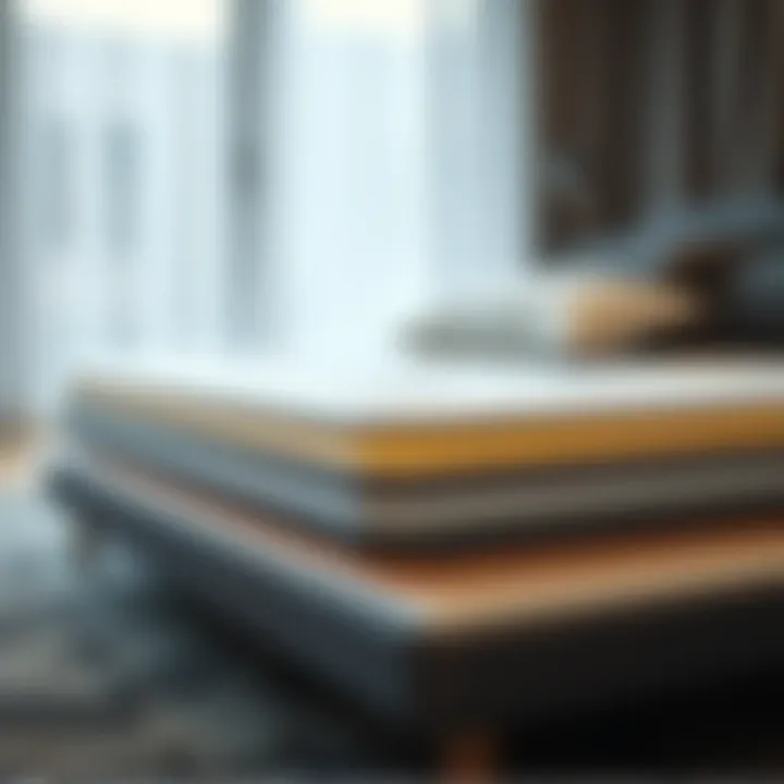 Innerspring mattress showcasing its layered structure