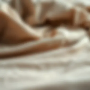 Quality Fabric Textures for Fitted Sheets A close-up of fabric texture displaying quality materials for fitted sheets.