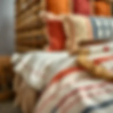 Craftsmanship of Unique Materials in Bohemian Bedframe Close-up of unique materials used in a bohemian bedframe, highlighting craftsmanship and details