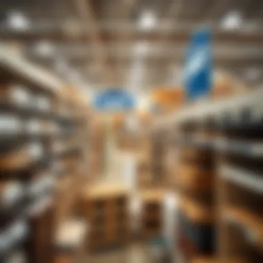 Diverse Cabinet Track Options at Lowes A variety of cabinet tracks displayed in a Lowes store