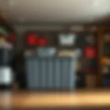 Spacious plastic storage container showcasing organization