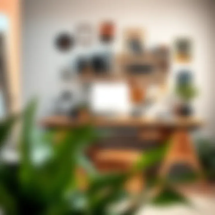 Well-Organized Artist's Workspace Artist's workspace showcasing an organized desk