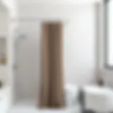 Elegant 8ft shower curtain rod showcasing modern design