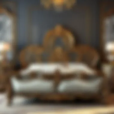 Elegant Queen Bedset Design Elegant queen bedset with intricate designs