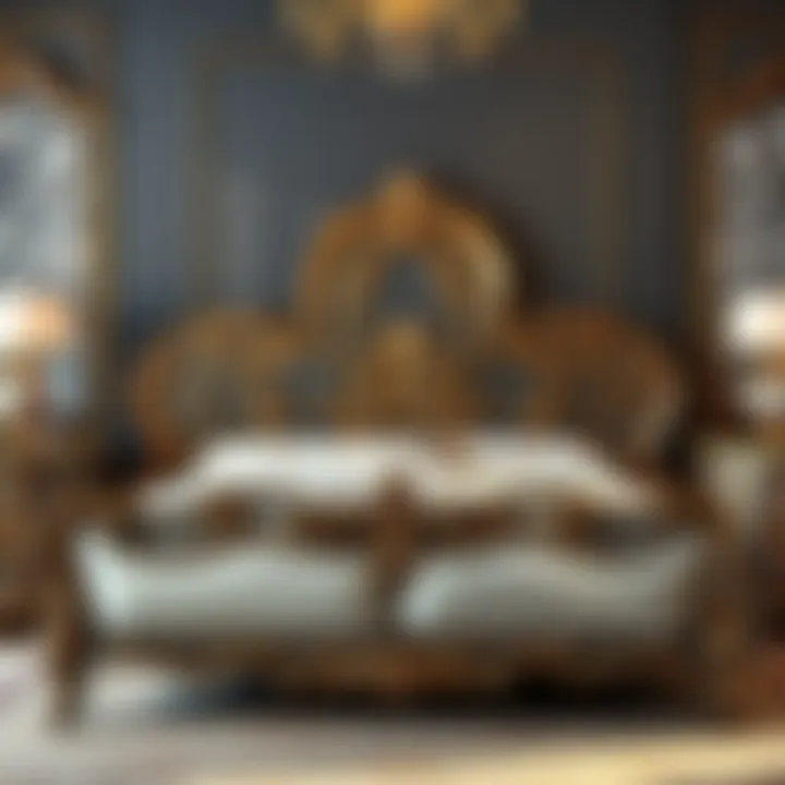 Elegant Queen Bedset Design Elegant queen bedset with intricate designs