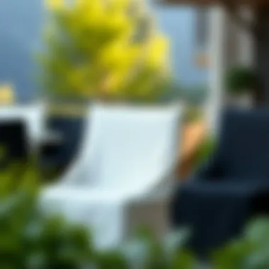 Material Options for Chair Covers Different materials used for outdoor chair covers displayed