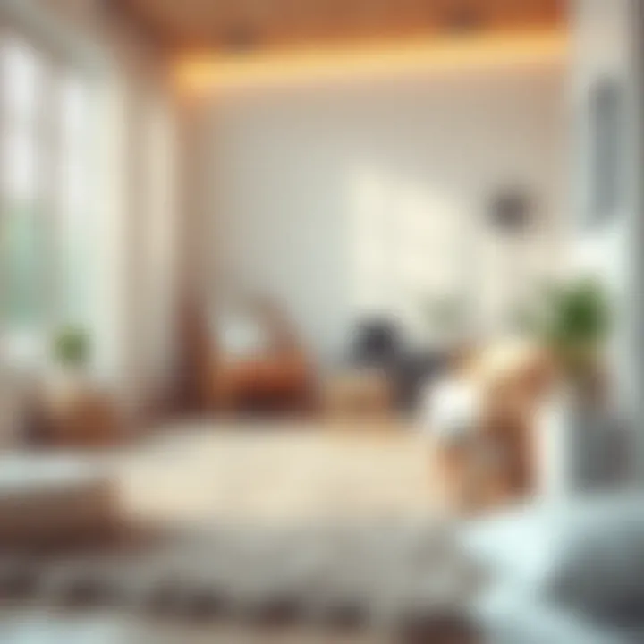 Cozy reading nook featuring an 11x14 shag rug