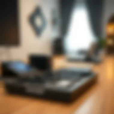 Utilizing Management Trays for Optimal Cord Arrangement Management tray holding various cables