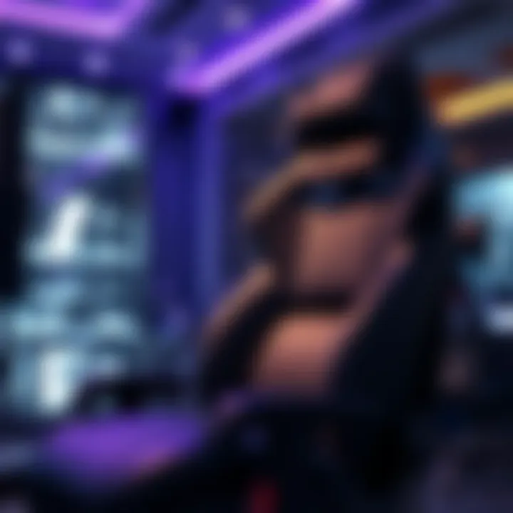 Luxurious ergonomic gaming seat