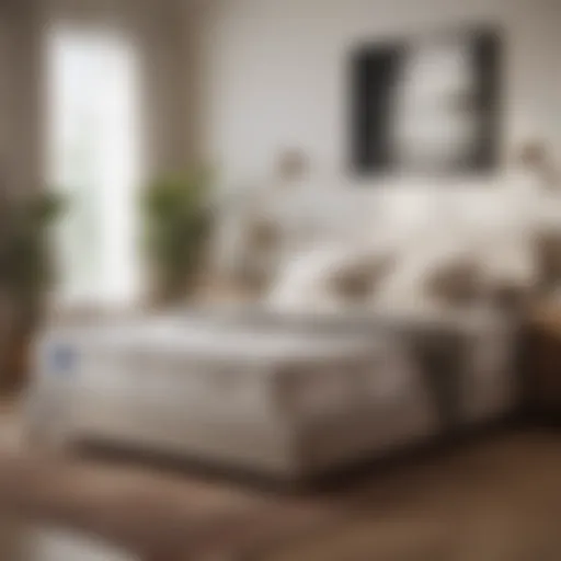 A serene bedroom setup showcasing a well-chosen mattress