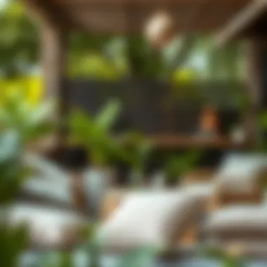 Exploring Materials for Outdoor Cushions Different materials for outdoor cushions displayed