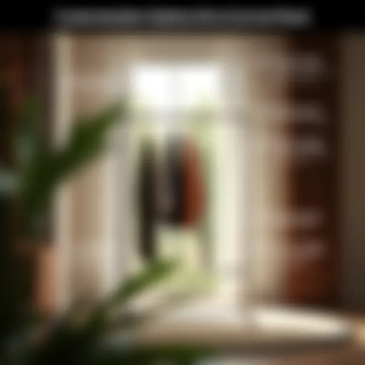 Customization Options for a Garment Rack Customizable features of a garment rack highlighted