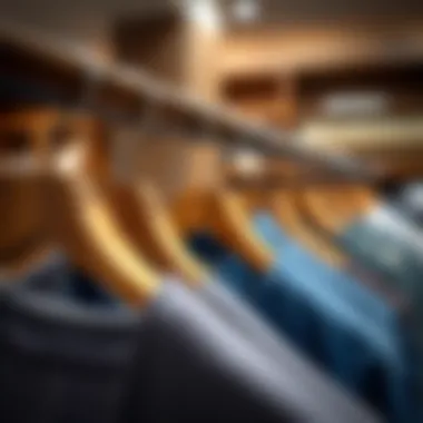 Quality Materials Used in Garment Rack Construction Close-up of high-quality materials used for a garment rack