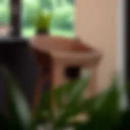 Elegant wicker bar stool with a contemporary design