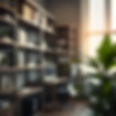 Ergonomic office shelving enhancing workspace efficiency