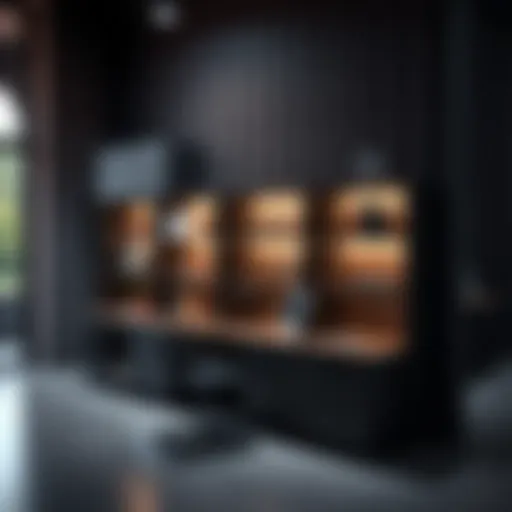 Modern office storage solutions showcasing sleek designs