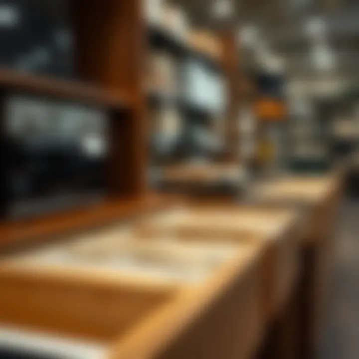 Commercial Drawer Organizers Commercial drawer organizers displayed in a retail setting