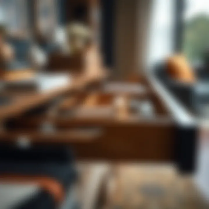 Elegantly Organized Drawer An elegantly organized drawer showcasing various compartments