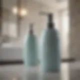 Elegant ceramic shampoo dispenser