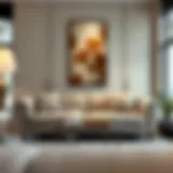 Elegant love seat sleeper sofa in a contemporary living room