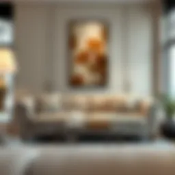 Elegant love seat sleeper sofa in a contemporary living room