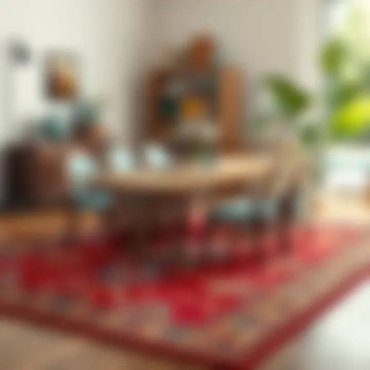 Rug Size Comparison for Dining Tables Visualization of different rug sizes around a dining table