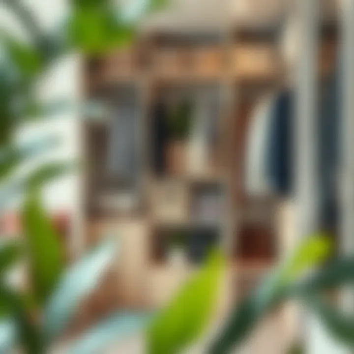 Sustainable organization techniques in closet design