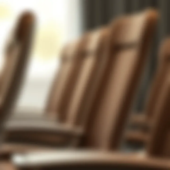 A close-up view of ergonomic features in a junior chair, highlighting its comfort.