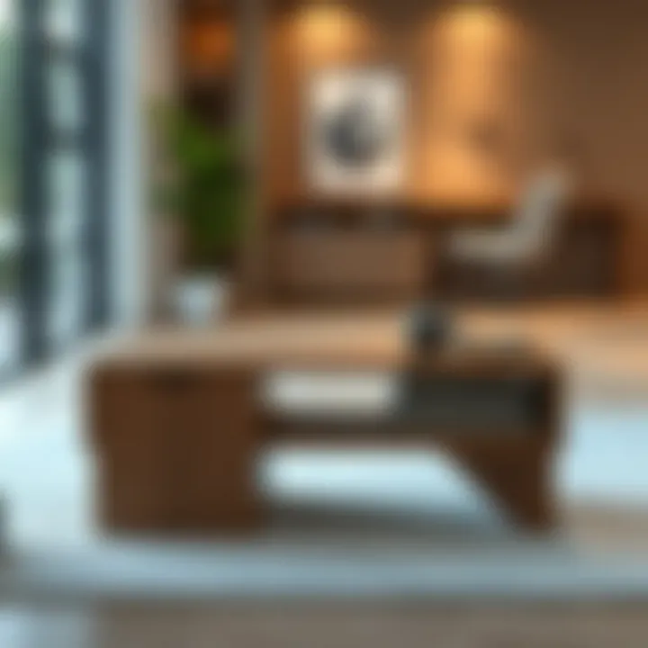 Functional small coffee table with storage options