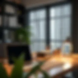 Elegant clear desk topper enhancing workspace organization