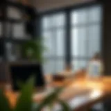 Elegant Workspace Organization with Clear Desk Topper Elegant clear desk topper enhancing workspace organization