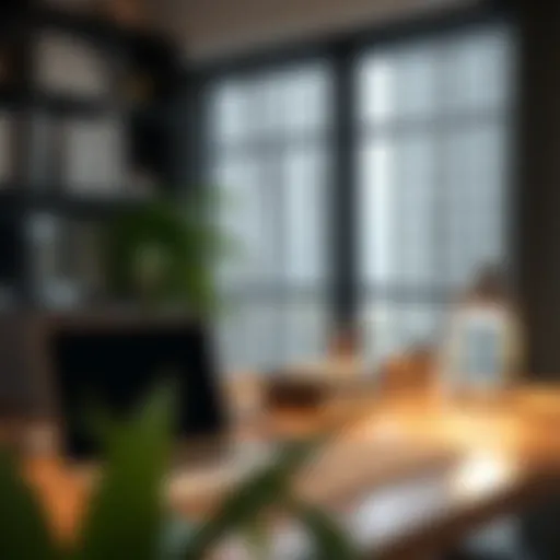 Elegant Workspace Organization with Clear Desk Topper Elegant clear desk topper enhancing workspace organization