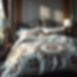 Luxurious comforter set showcasing intricate design