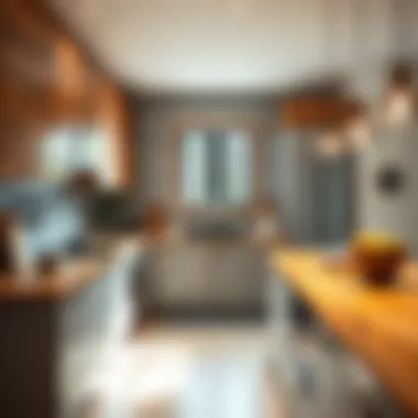 Bright Kitchen with Acacia Wood Aesthetics Bright kitchen featuring acacia wood countertops