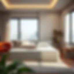 Cozy twin size mattress in a modern bedroom setting