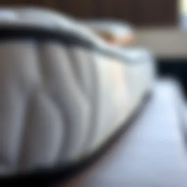 Mattress Materials and Texture Close-up of mattress materials and texture