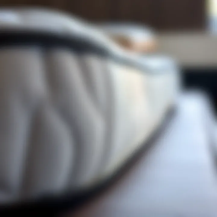 Mattress Materials and Texture Close-up of mattress materials and texture