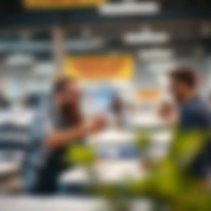 Exceptional Customer Service Interaction at American Freight Happy customers experiencing excellent service at the store