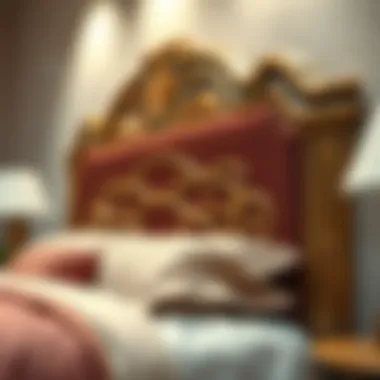Close-up of intricate headboard design showcasing craftsmanship