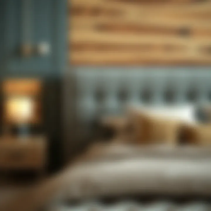 Variety of materials used in modern beds with drawers and headboards