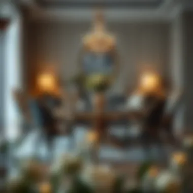 Luxurious dining set showcasing fine materials and intricate design