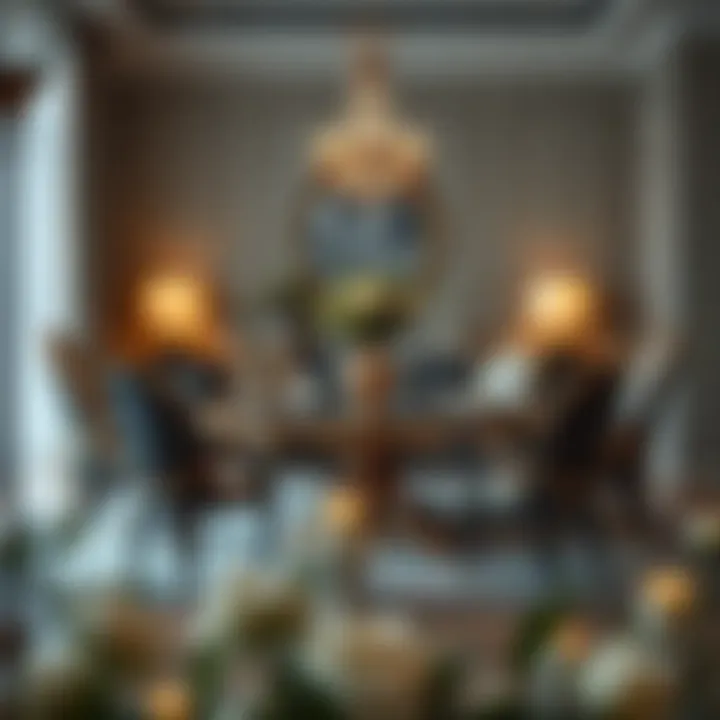 Luxurious dining set showcasing fine materials and intricate design