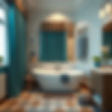 Stylish bathroom featuring diverse styles of extra long shower curtains